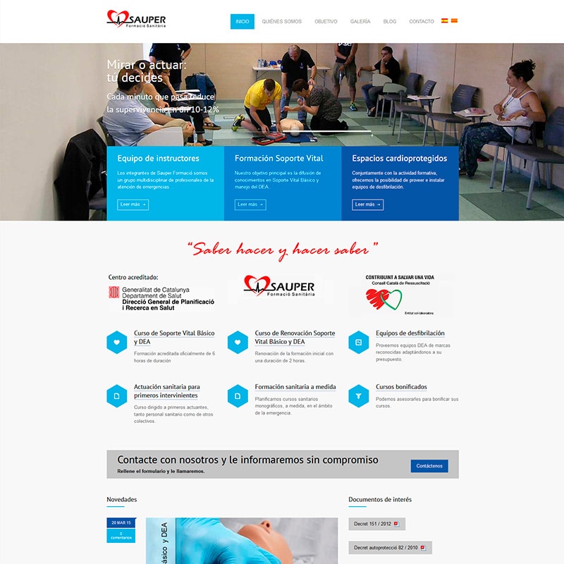 Sauper Diseño web en Barcelona