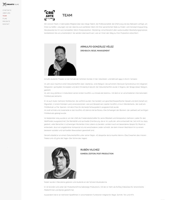 Crearte Films Diseño web en Barcelona